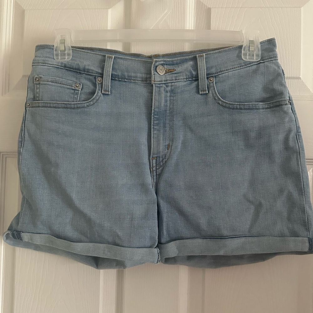 Classic Light Blue Women's Denim Shorts